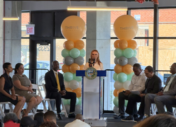 Thrive Exchange Grand Opening Taylor Thorn Speaking